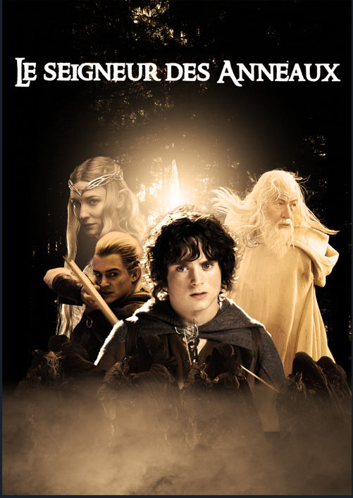 Refonte d'une Affiche de fil du Seigneur des Anneaux